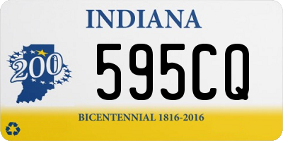 IN license plate 595CQ