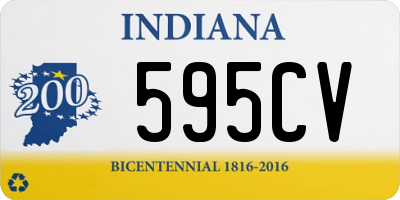 IN license plate 595CV