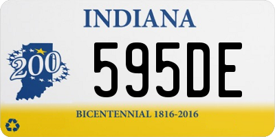 IN license plate 595DE