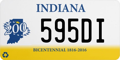 IN license plate 595DI