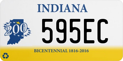 IN license plate 595EC