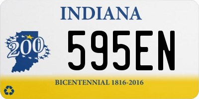 IN license plate 595EN