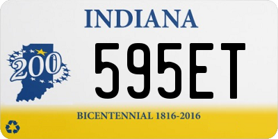 IN license plate 595ET