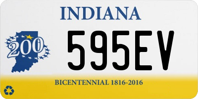 IN license plate 595EV