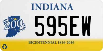 IN license plate 595EW