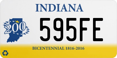 IN license plate 595FE