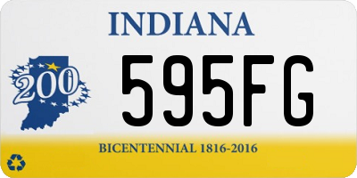 IN license plate 595FG