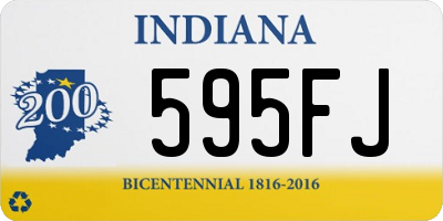 IN license plate 595FJ