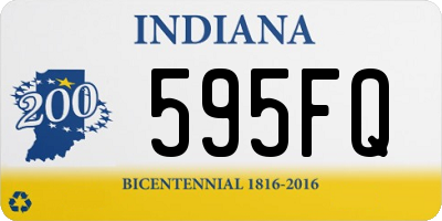 IN license plate 595FQ