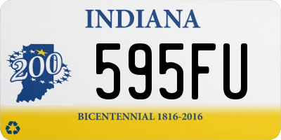 IN license plate 595FU