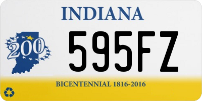 IN license plate 595FZ