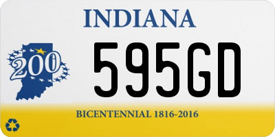 IN license plate 595GD