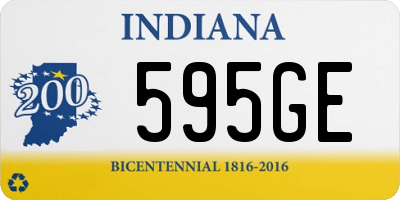 IN license plate 595GE