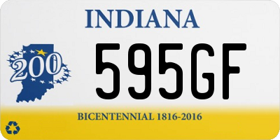 IN license plate 595GF