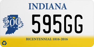 IN license plate 595GG