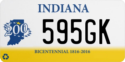 IN license plate 595GK