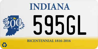 IN license plate 595GL