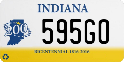 IN license plate 595GO