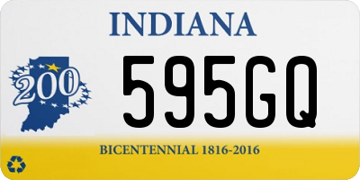 IN license plate 595GQ