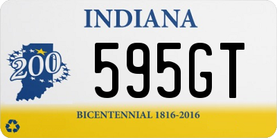 IN license plate 595GT