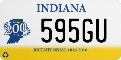 IN license plate 595GU