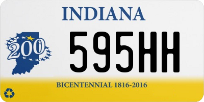 IN license plate 595HH