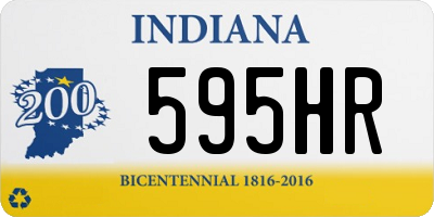 IN license plate 595HR