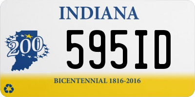 IN license plate 595ID