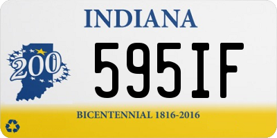 IN license plate 595IF