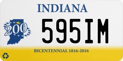 IN license plate 595IM