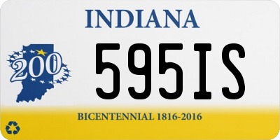IN license plate 595IS