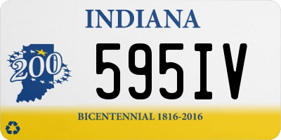 IN license plate 595IV