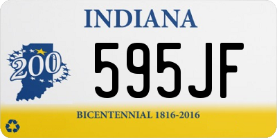 IN license plate 595JF