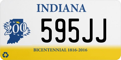 IN license plate 595JJ