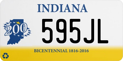 IN license plate 595JL
