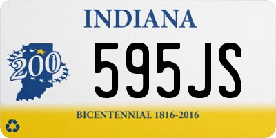 IN license plate 595JS