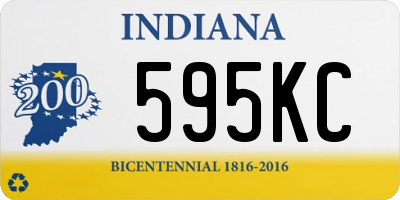 IN license plate 595KC