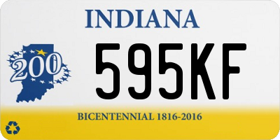 IN license plate 595KF