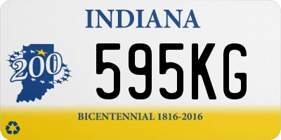 IN license plate 595KG