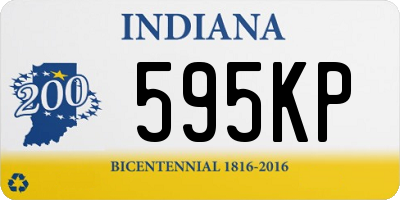 IN license plate 595KP