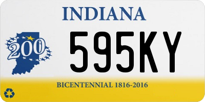 IN license plate 595KY