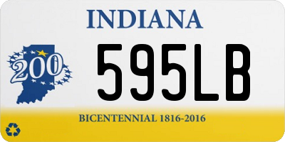 IN license plate 595LB