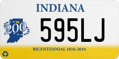 IN license plate 595LJ