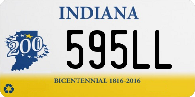 IN license plate 595LL