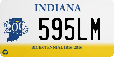 IN license plate 595LM