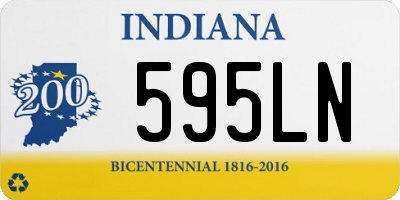 IN license plate 595LN