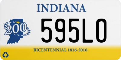 IN license plate 595LO