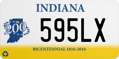 IN license plate 595LX