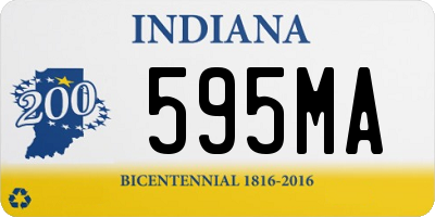 IN license plate 595MA