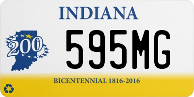 IN license plate 595MG